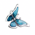 Charm Mariposa Destellos Turquesa